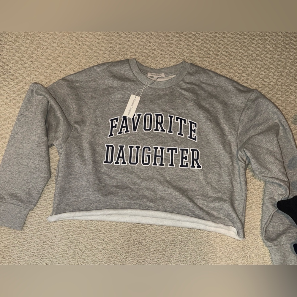 Favorite daughter raw hem cropped sweatshirt - Picture 5 of 6